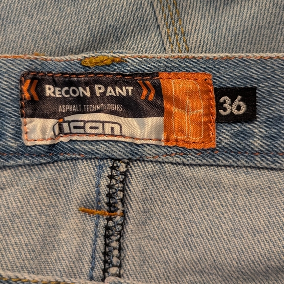 Vintage Icon Recon Motorcycle Blue Jeans Denim Pants Men's 36" - Picture 5 of 7